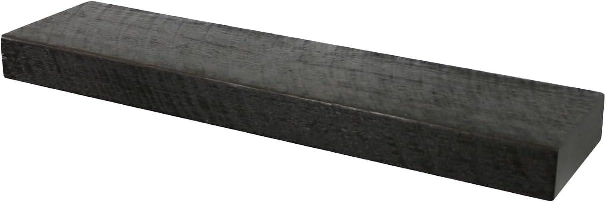 joelsantiques 36 Inch Wooden Floating Shelves for Wall - 36x6x2 in - Made of Natural Wood - Long Heavy Duty Rustic Wall Shelves for Bedroom - Perfect for Living Room, Kitchen - Mocha