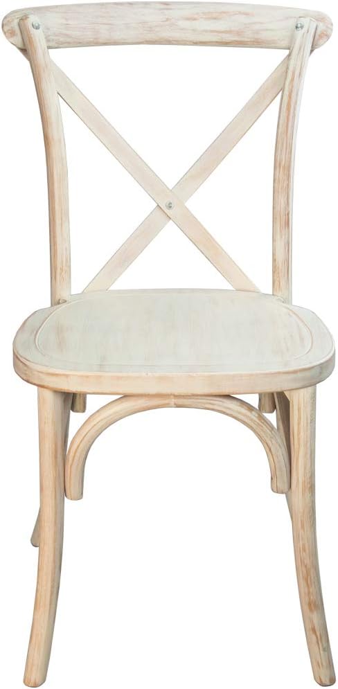 EMMA + OLIVER 2-Pack Lime Wash X-Back Chair