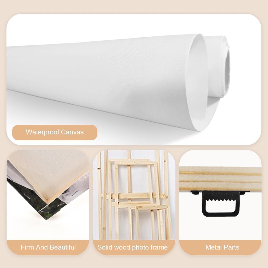 Personalized Canvas Pictures Custom Poster Print Canvas Wall Art Personalized Pictures for Living Room Custom Photo Print 12x18in