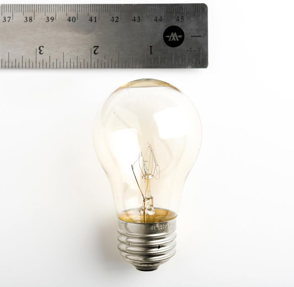 Hometown Evolution, Inc. 100 Foot E26 Outdoor Commercial String Lights with Suspended Socket for Weatherproof Heavy Duty Vintage Outside Lighting - Set of 50 A15 Clear Bulbs