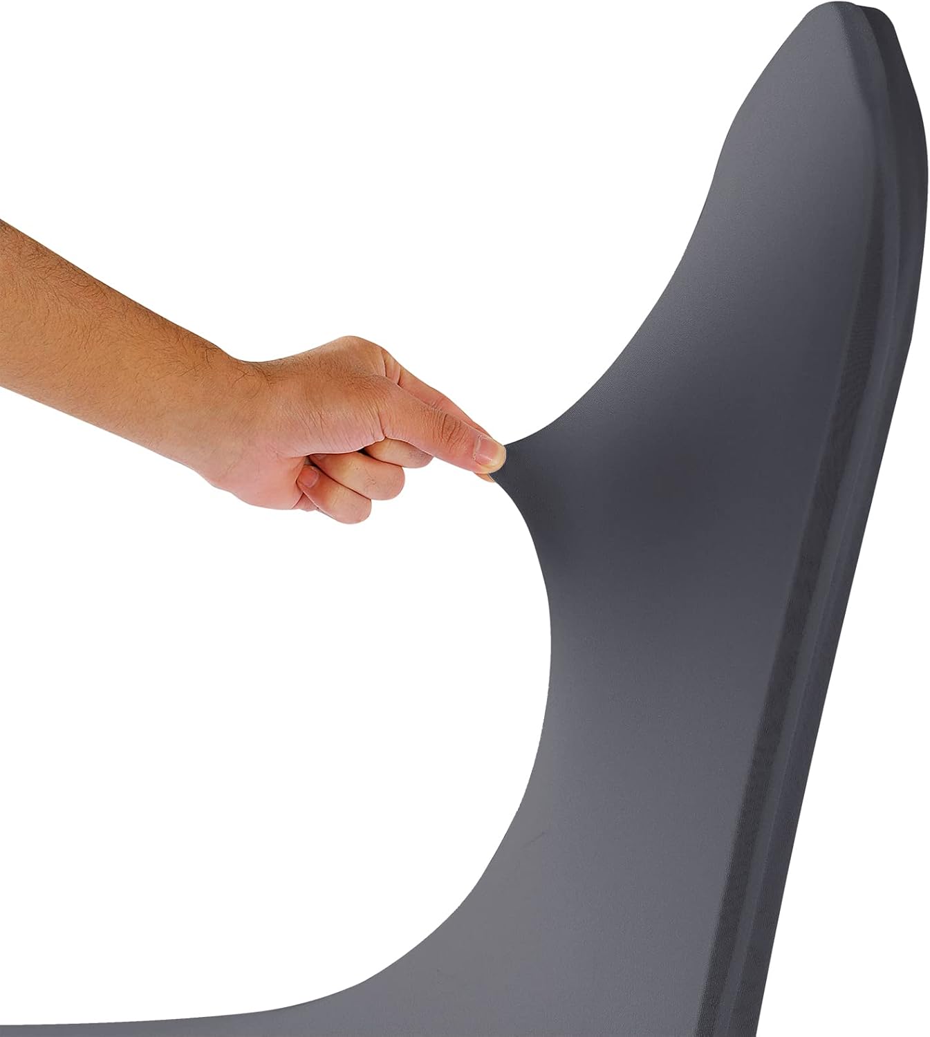 Spandex Chair Cover, 12PCS Removable and Washable Protector for Living Room, Party, Banquet, Wedding Event, Hotel (Gray)