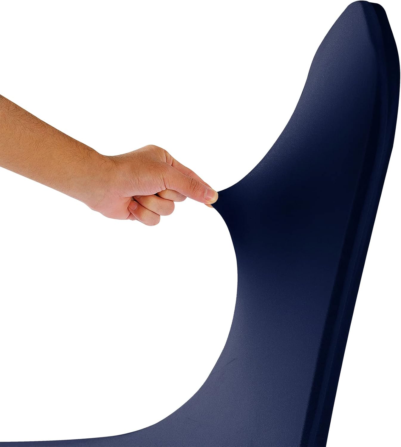 Spandex Chair Covers, 12PCS, Removable Washable Protector Stretch Covers for Living Room, Party, Banquet, Wedding, Hotel (Navy)