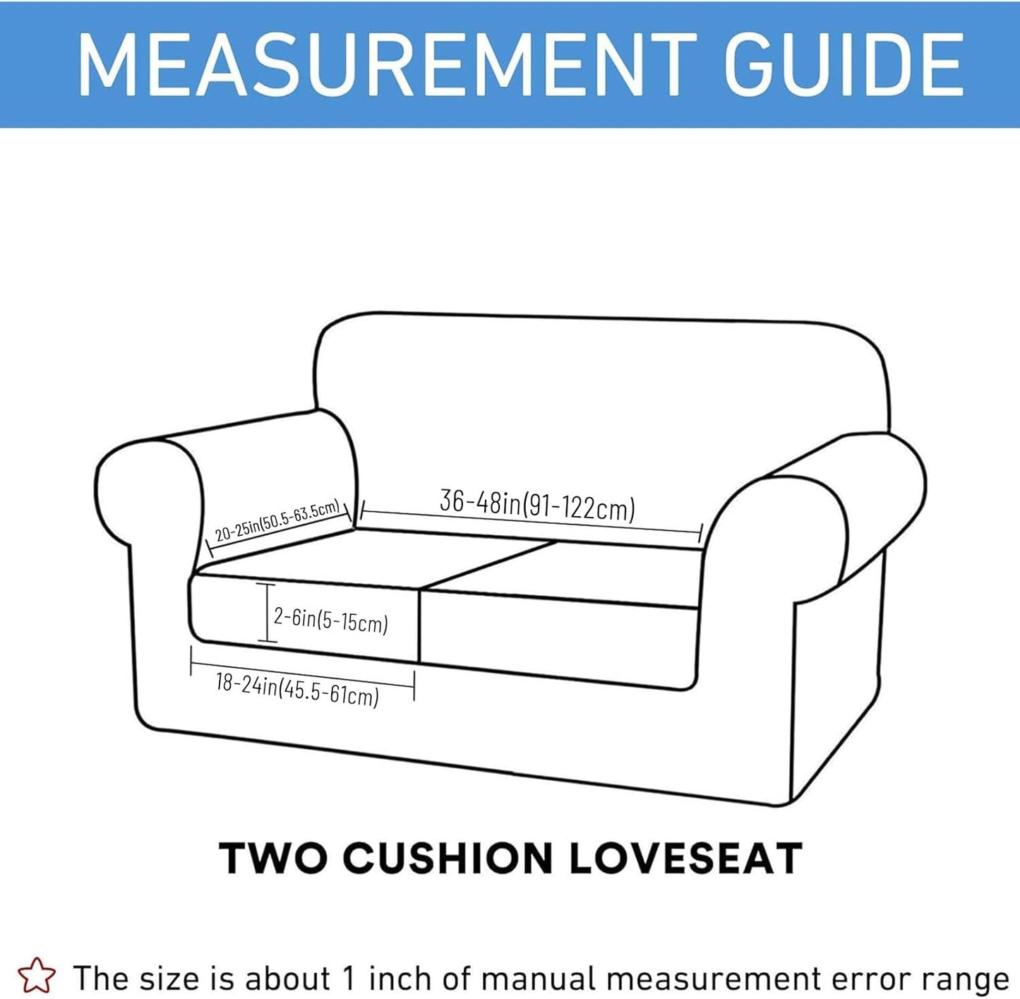 hyha Waterproof Couch Cushion Covers for Pets, Non Slip Sofa Seat Cover for Dogs Washable, Soft Thick Stretch Jacquard Fabric, Sofa Slipcovers with Elastic Bottom (2 Pieces, Green)