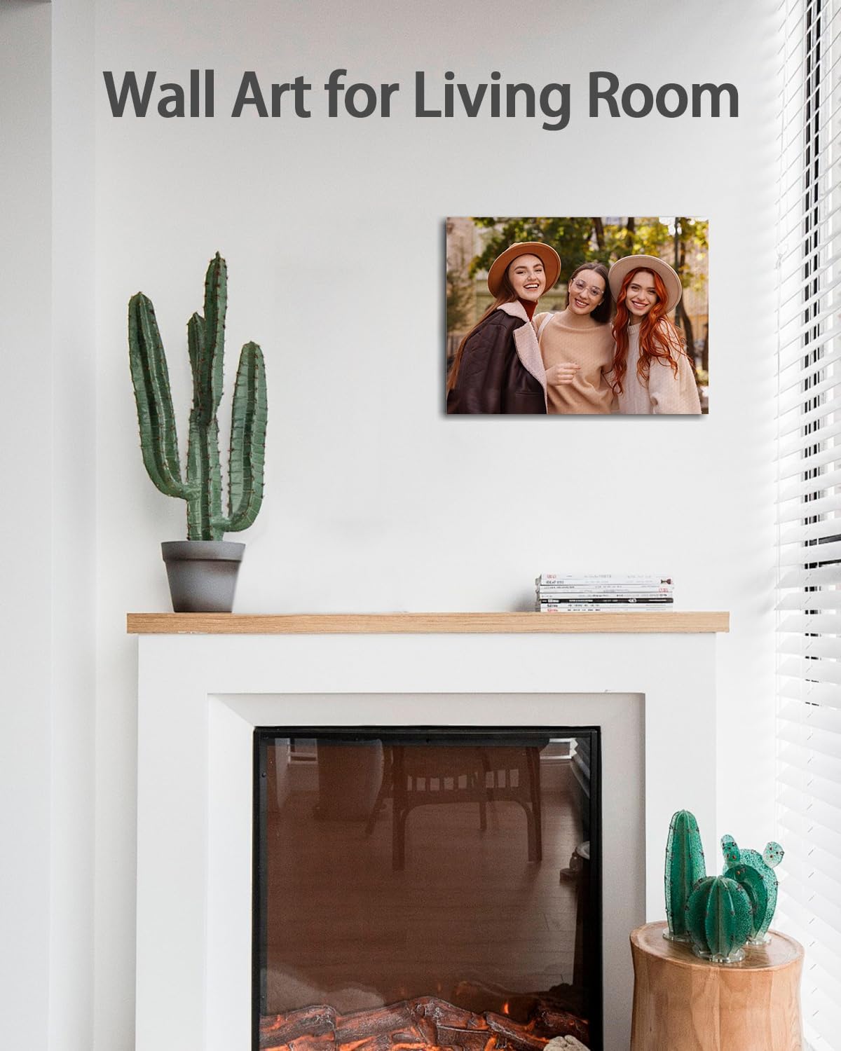 AbcCustomize Canvas Prints with Your Photos, Personalized Photo To Canvas Print for Bedroom, Living Room, Farmhouse Office Decor,Custom Canvas Wall Art for Gifts & Keepsakes, Ready to Hang