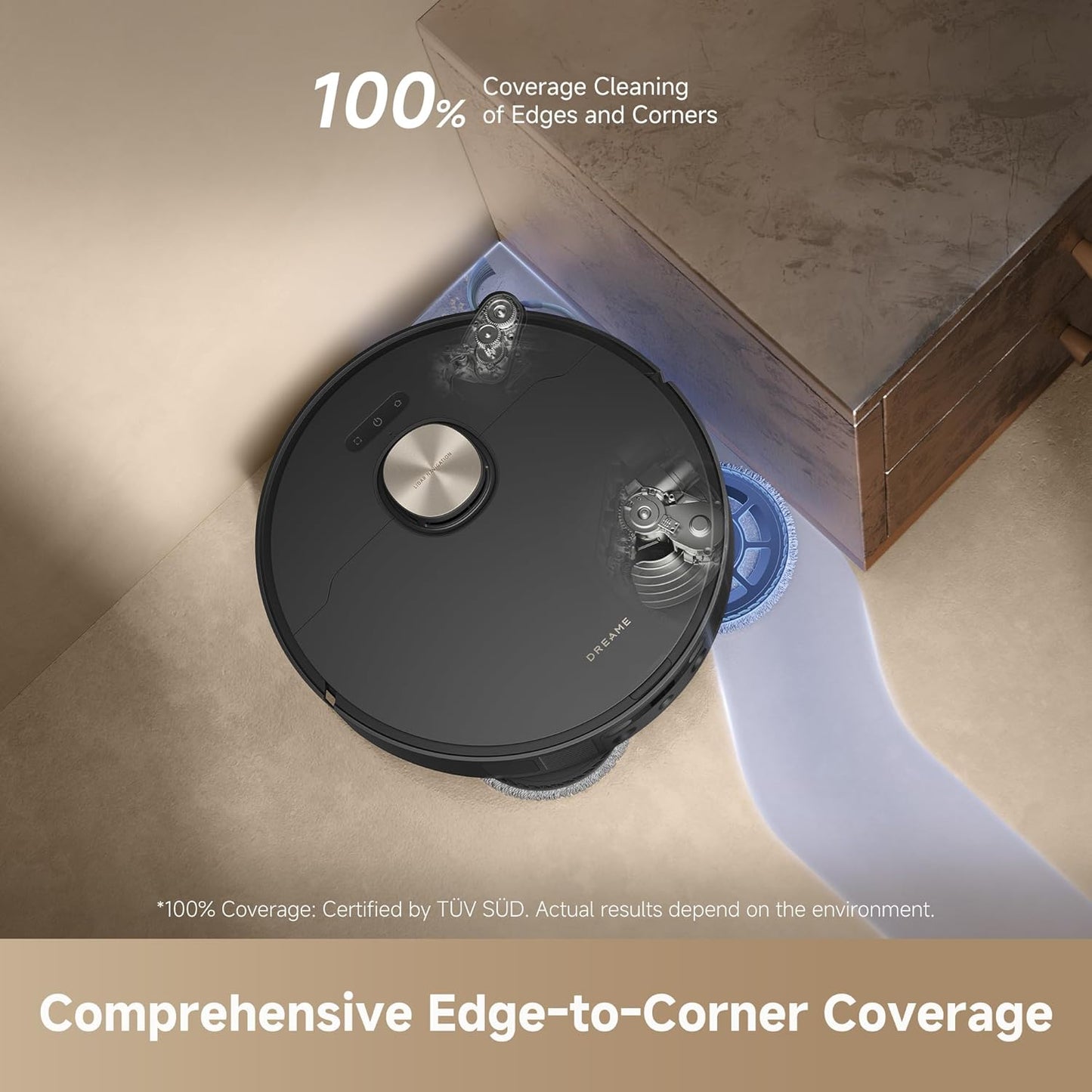 DREAME L50 Ultra Robot Vacuum and Mop Black with Auto-Empty and Mop Self-Cleaning, Precise Obstacle Avoidance, 19,500Pa Suction, HyperStream Detangling DuoBrush