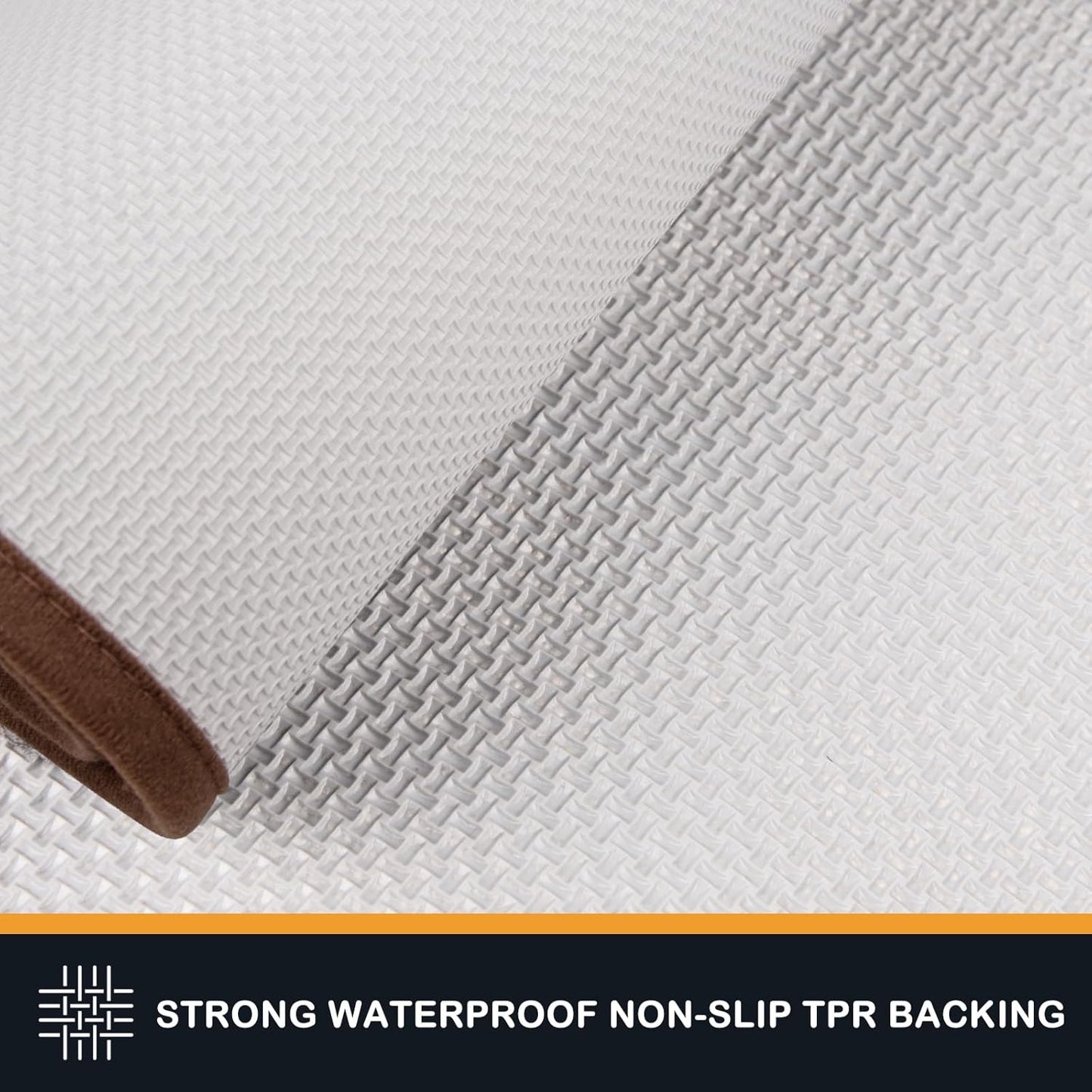 PURRUGS Dirt Trapping Door Mat 24" x 59", Non-Slip/Skid Machine Washable Entryway Rug, Dog Doormat, Super Absorbent Welcome Mat for Muddy Wet Shoes and Paws, Brown