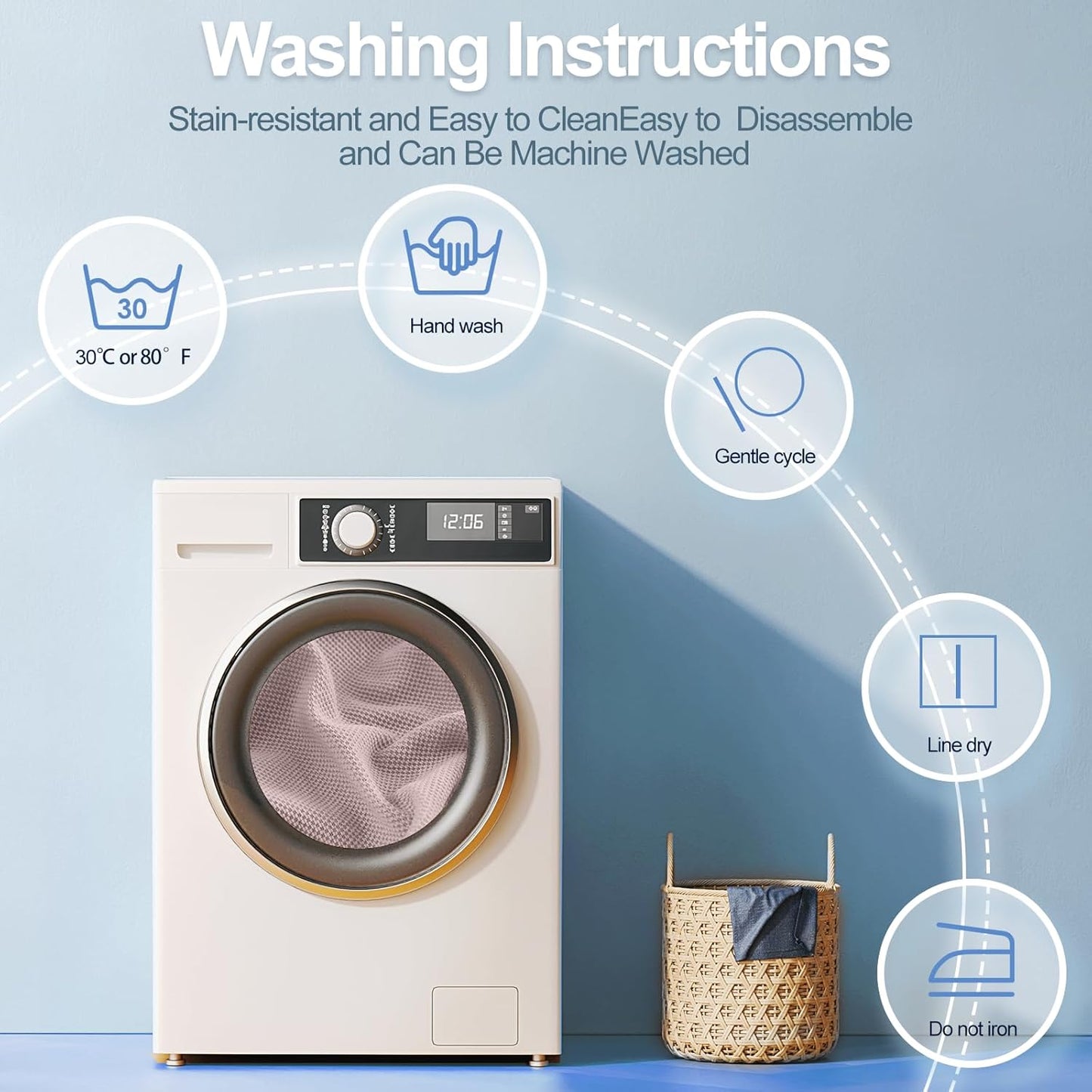 Sectional Couch Covers for L Shaped Sectional Sofa (Left or Right Facing) – Softer Chenille Sofa Covers Washable, Non-Slip Stretch Chaise Slipcover (Only 1PC Chaise Cushion Cover, Pale Pink)