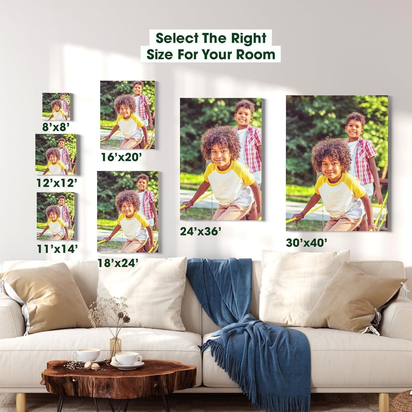 BuildASign Custom Canvas Prints with Your Photos – Personalized Picture To Canvas Wall Art, Perfect for Home Decor, Gifts & Keepsakes, Ready to Hang (8" L x 10" W x 1.5”D)