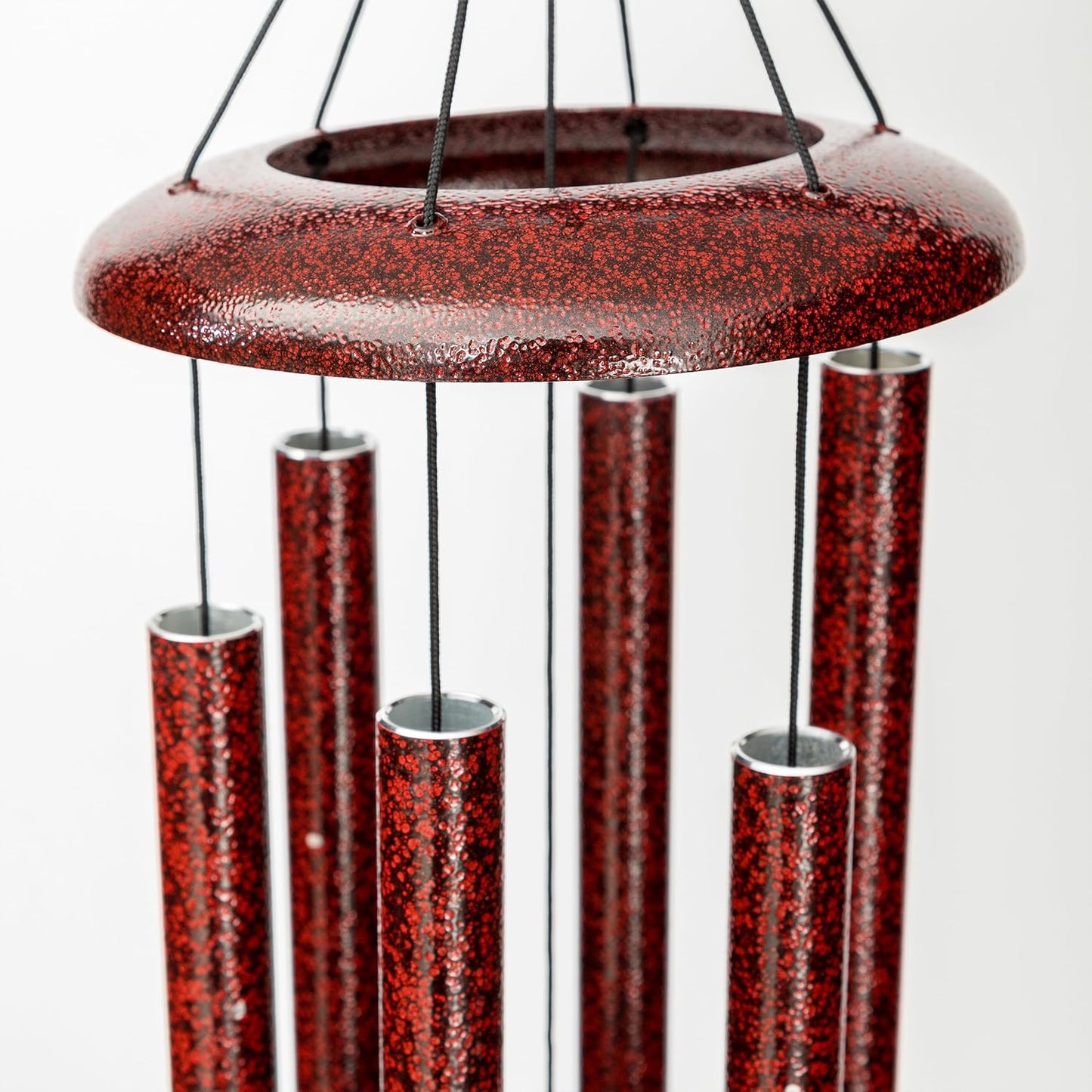 Corinthian Bells by Wind River - 30 inch Ruby Splash Wind Chime for Patio, Backyard, Garden, and Outdoor Decor (Aluminum Chime) Made in The USA