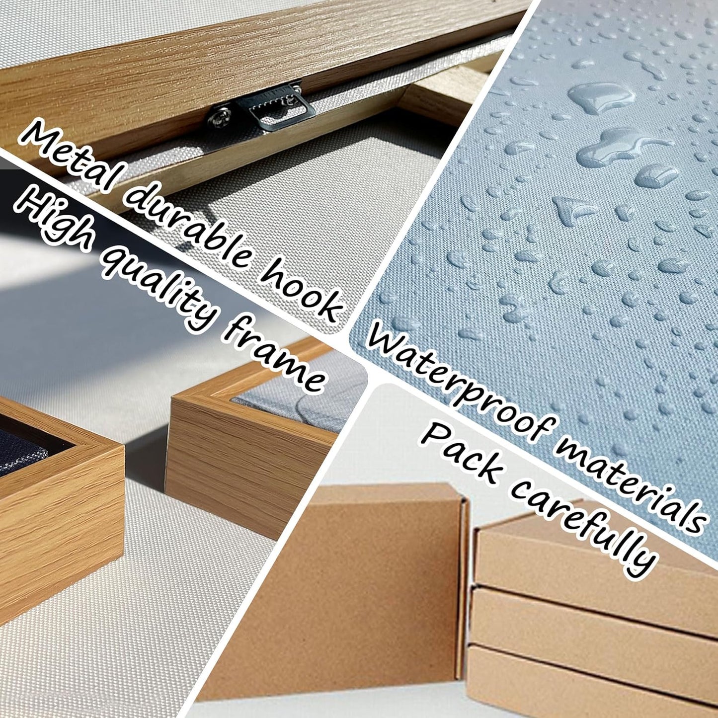 XLSJERST Large Landscape Wall Art - Blue Ocean Pink Flower Sailboat Mountain Tree Wall Decor Orange Frame Artwork for Wall Large Picture for Living Room Bedroom Home Office Decoration Size 29x58