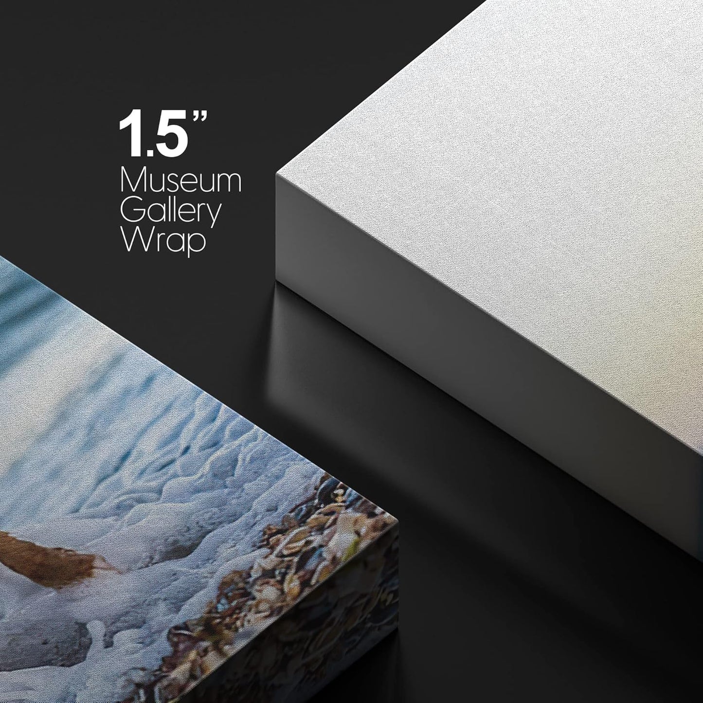 NWT Custom Canvas Prints with Your Photos for Pet/Animal, Personalized Canvas Pictures for Wall to Print Framed 14x11 inches