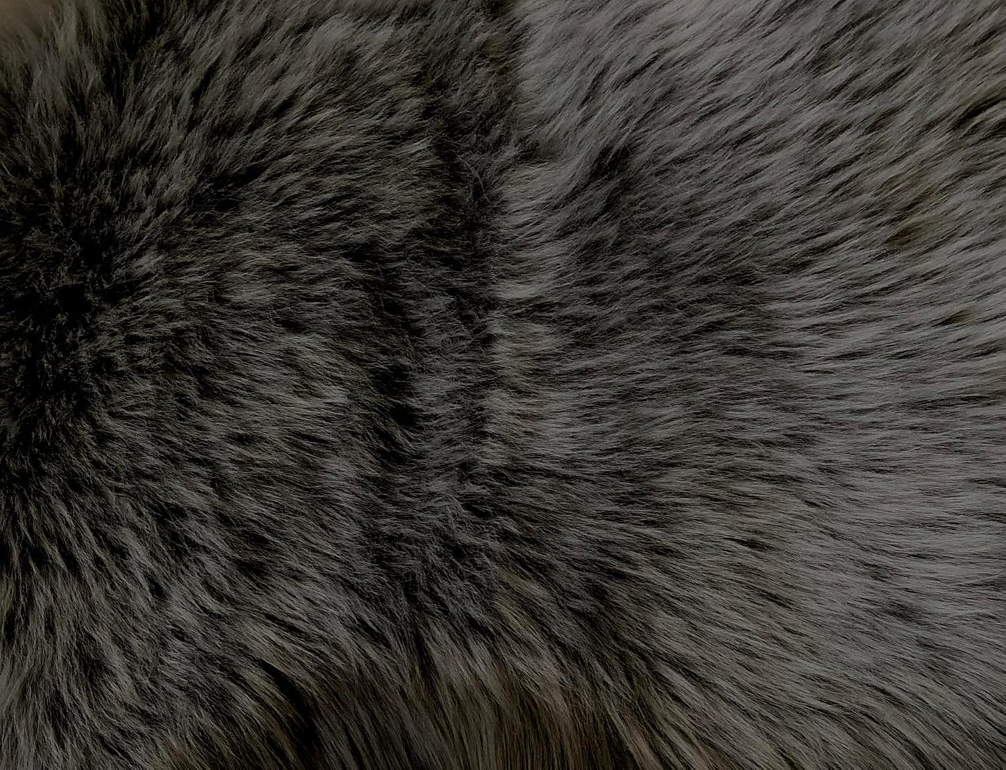 LAMBZY Faux Sheepskin Super Soft Hypoallergenic Free Shape Silky Shag Rug, Luxury Shaggy Plush Carpet for Bedrooms Living Kids Room Sofa Rugs (Dark Grey, Octo 8 Pelts 6'x8')