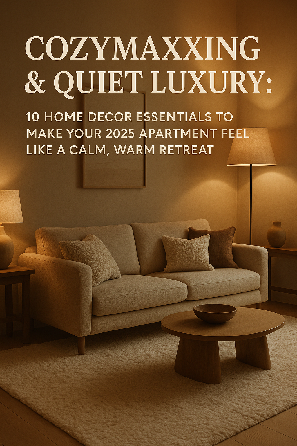 “Cozymaxxing & Quiet Luxury: 10 Home Decor Essentials to Make Your 2025 Apartment Feel Like a Calm, Warm Retreat”