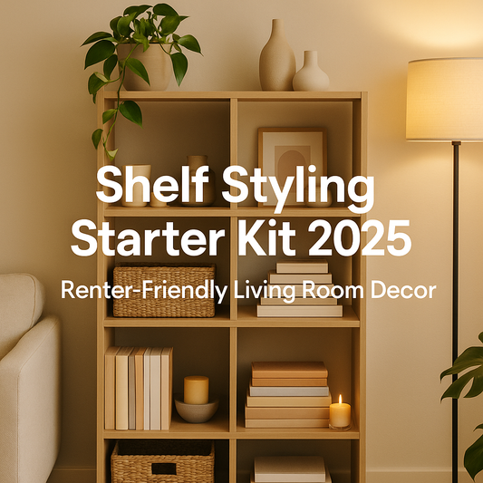 2025 Shelf Styling Starter Kit: Simple Decor Formulas for Renter-Friendly Living Rooms