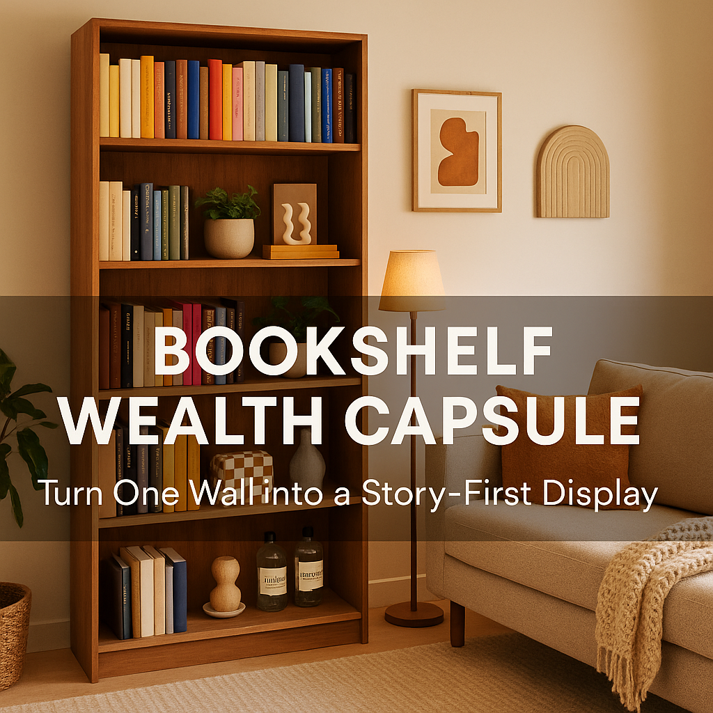 The 2025 Bookshelf Wealth Capsule: Turn One Wall into a Story-First Display