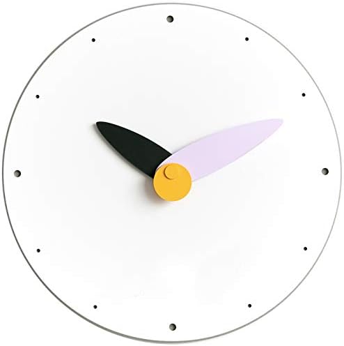 Stephanie Imports Modern Minimalist Purple & Black Wall Clock