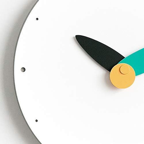 Stephanie Imports Modern Minimalist Teal & Black Wall Clock