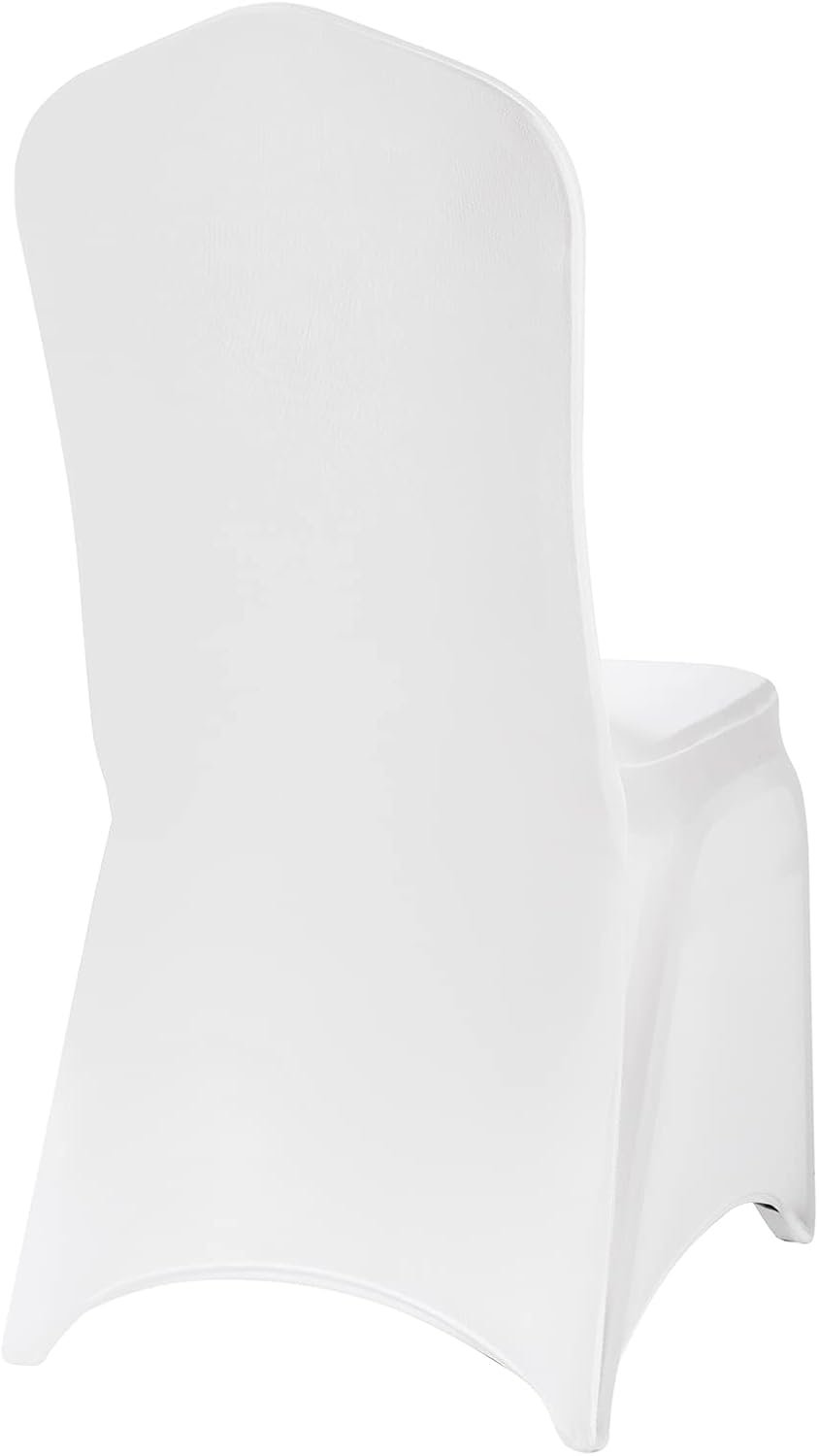 Spandex Chair Cover,50PCS,Chair Covers,Living Room Chair Covers,Removable Chair Cover Washable Protector Stretch Chair Cover for Party, Banquet,Wedding Event,Hotel(White)