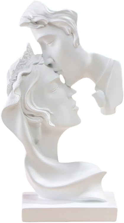 Large Couples Kiss Sculpture,Abstract Art Couple Sculpture Home Furnishing Resin Statue Decoration Romantic Statue Used for Home Decoration, Wedding, Gift