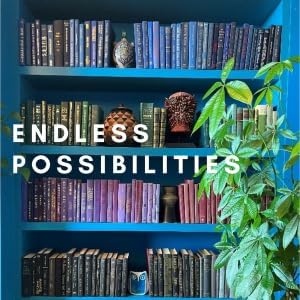 Curated Decorative Books Hardcover Décor Books for Home Décor, Choose Color, Interior Design, Office, Wedding Display, Instant Library, or Staging (Light Blue, Half Foot)