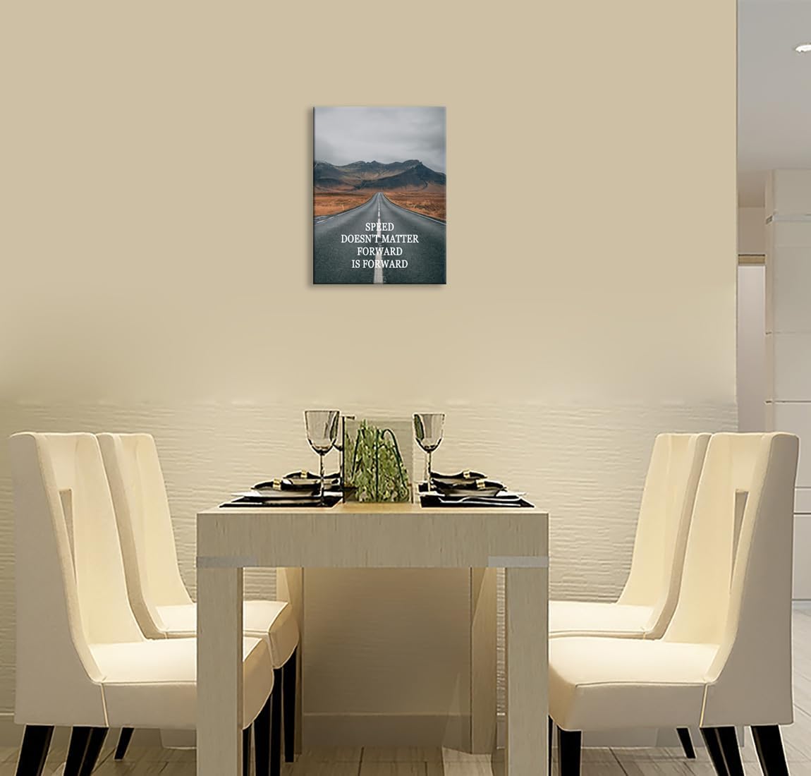 Inspirational Wall Decor About Perseverance Motivational Wall Art Printed Canvas Poster Modern Artwork for Office Bedroom Living Room Gym Framed Ready to Hang [18" W X 24" H]