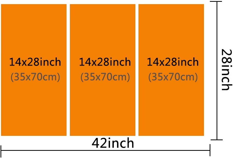 Wall Art Decor Painting on Canvas Sports Car Poster Pictures for Home Walls Super Cars and Bridge Landscape Office Wall Art 3 Pieces Framed Modern Artwork for Living Room Boys Bedroom, 42" Wx28 H