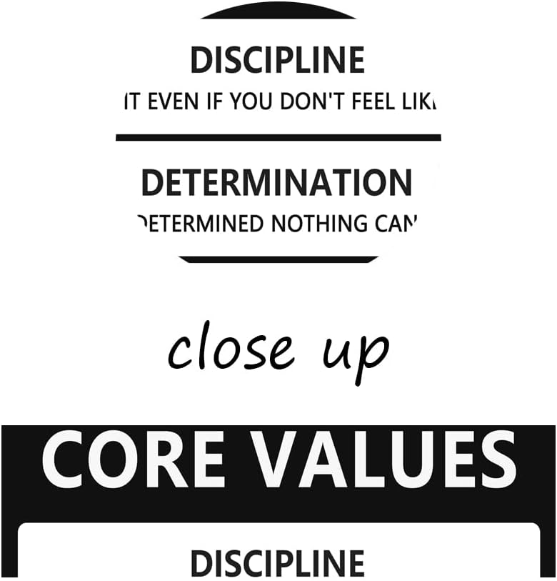 Core Values Motivational Wall Art Inspirational Poster Inspiring Canvas Prints Artwork for Office Living Room Modern Home Decor Painting Pictures Stretched and Framed Ready to Hang [12''Wx 18''H]