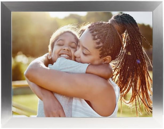 BuildASign Custom Canvas Prints with Your Photos – Personalized Picture To Canvas Wall Art, Perfect for Home Decor, Gifts & Keepsakes, Ready to Hang (24" L x 36" W x .75”D, Metallic Silver)