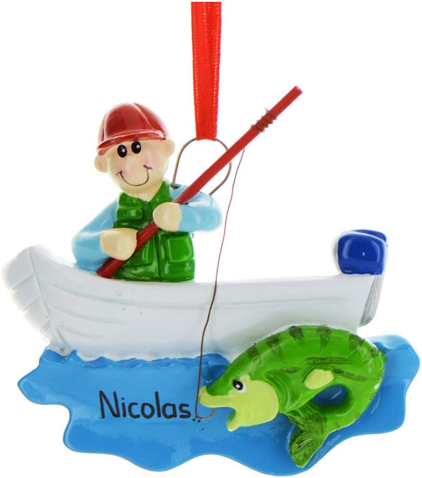 Elves Personalized Fly Fishing Ornament 2024 - Boating Fisherman Christmas Tree Decor Merry Fishmas Outdoor Fun by Elves
