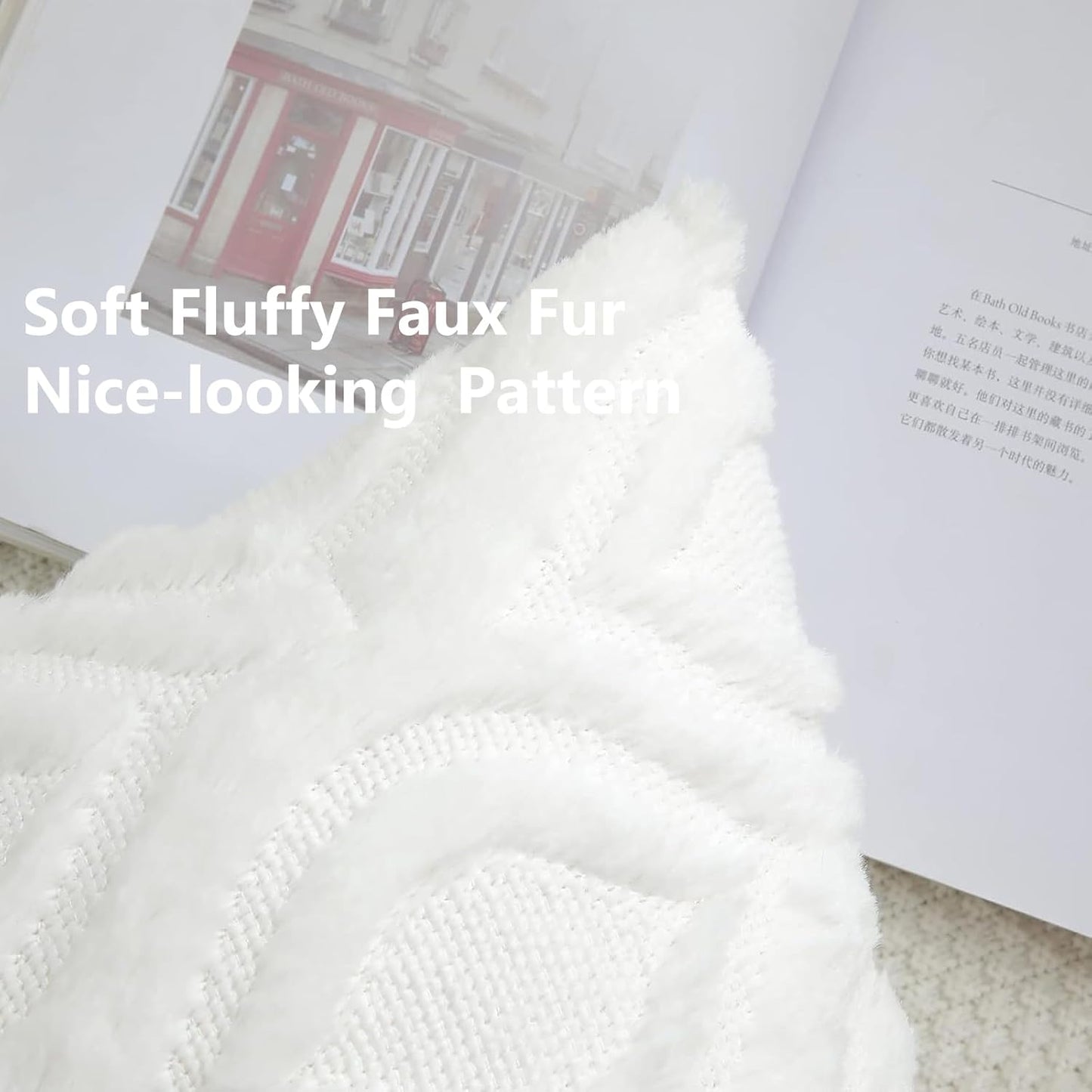 decorUhome Throw Pillow Covers 12x20 Inch Set of 2, Soft Plush Decorative Faux Fur Cream Beige Solid Couch Pillow Covers, Accent Farmhouse Neutral Lumbar Euro Pillow Cases for Sofa Bed Living Room