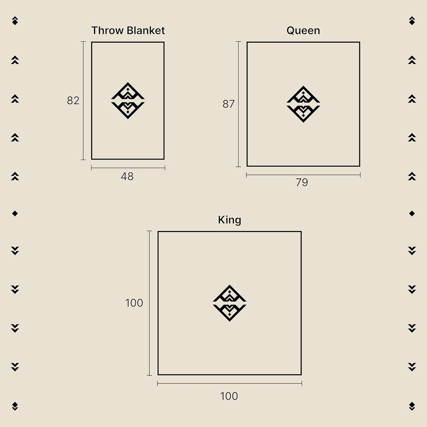 Inca Aztec Throw, Queen, King Blanket | Southwest Indian Navajo Boho Style | Native Cover for Camping, Bedding, Couch, Vanlife | Faux Alpaca, Lightweight, Hypoallergenic (Cotopaxi Slate, Throw)