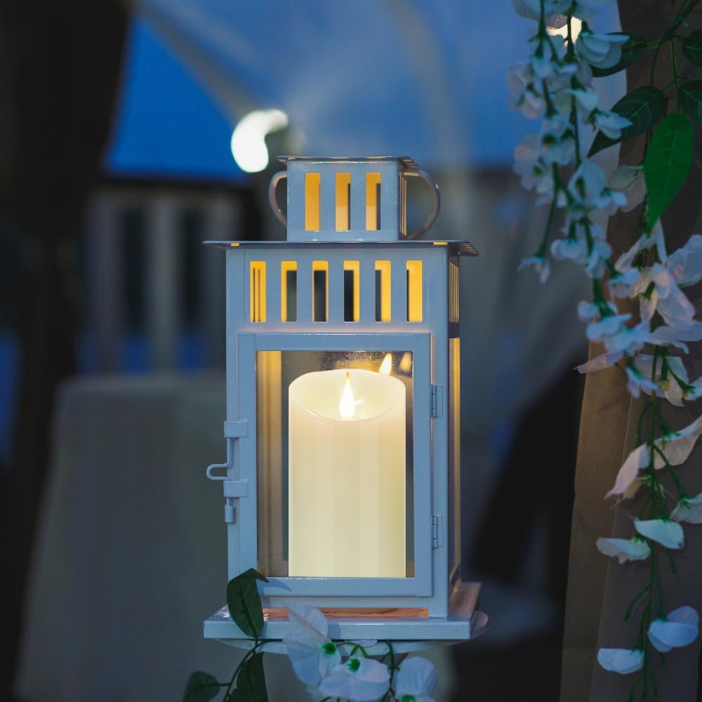 Flameless Battery Operated LED Candles 3D Wick with10key Button Remote Control 24-Hour Timer Set of 2 Electric Flickering Pillar Real Wax，Wedding, Party, Home Decoration