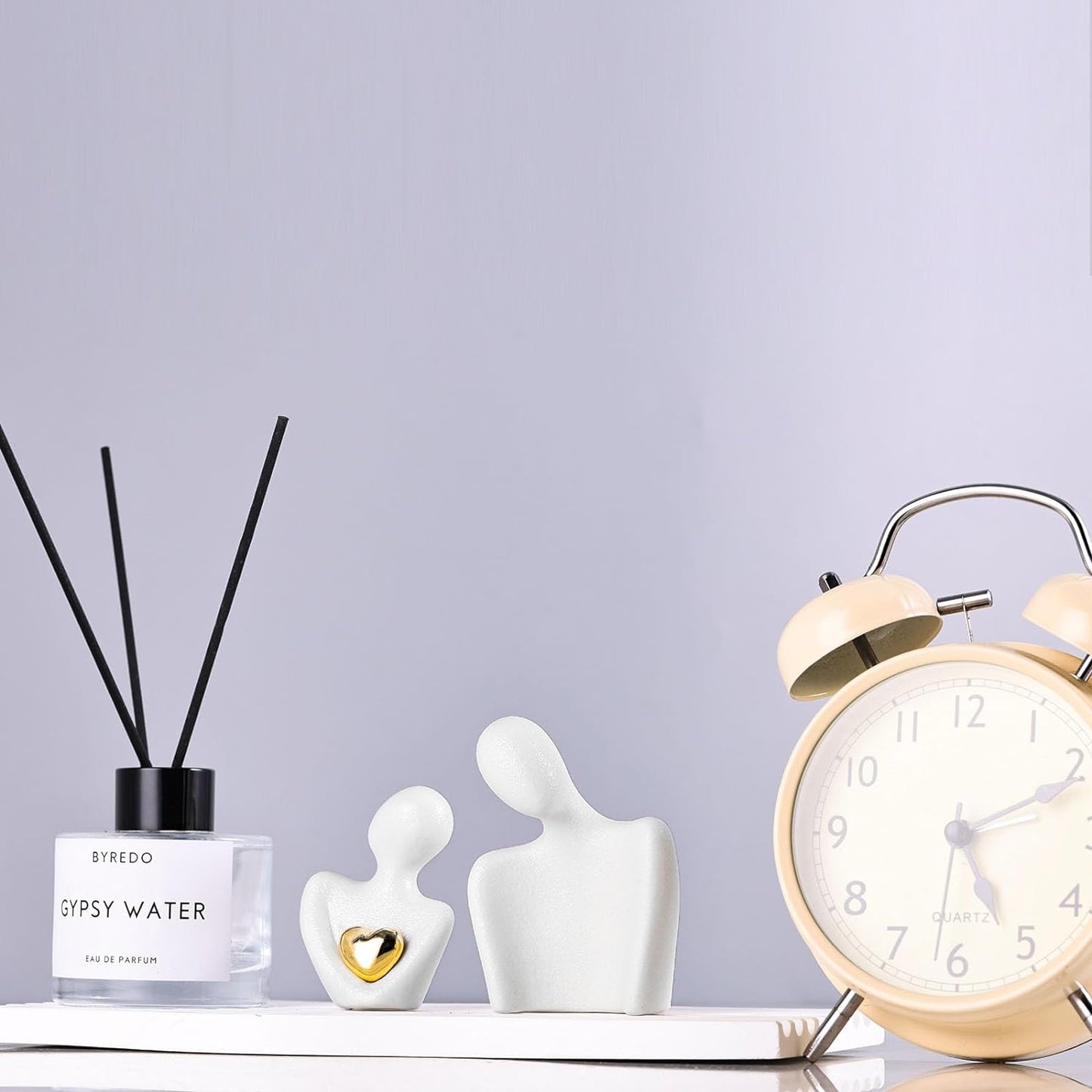 XMGZQ Mini Couple Statue Tv Stand Decor Items for Living Room Home Decor,Bedroom Decor for Couples Sculpture for Anniversary Wedding,Love Gifts for Couples 2025,Knick Knacks for Shelves