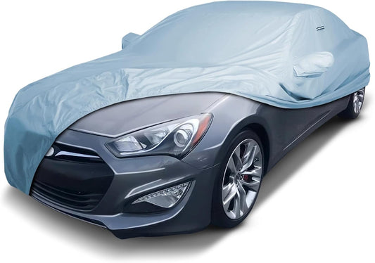 iCarCover Custom Car Cover for Hyundai Genesis Coupe 2010-2016, Waterproof All-Weather Rain Snow UV Sun Protector Full Exterior Weatherproof Indoor Outdoor Car Cover with Strap