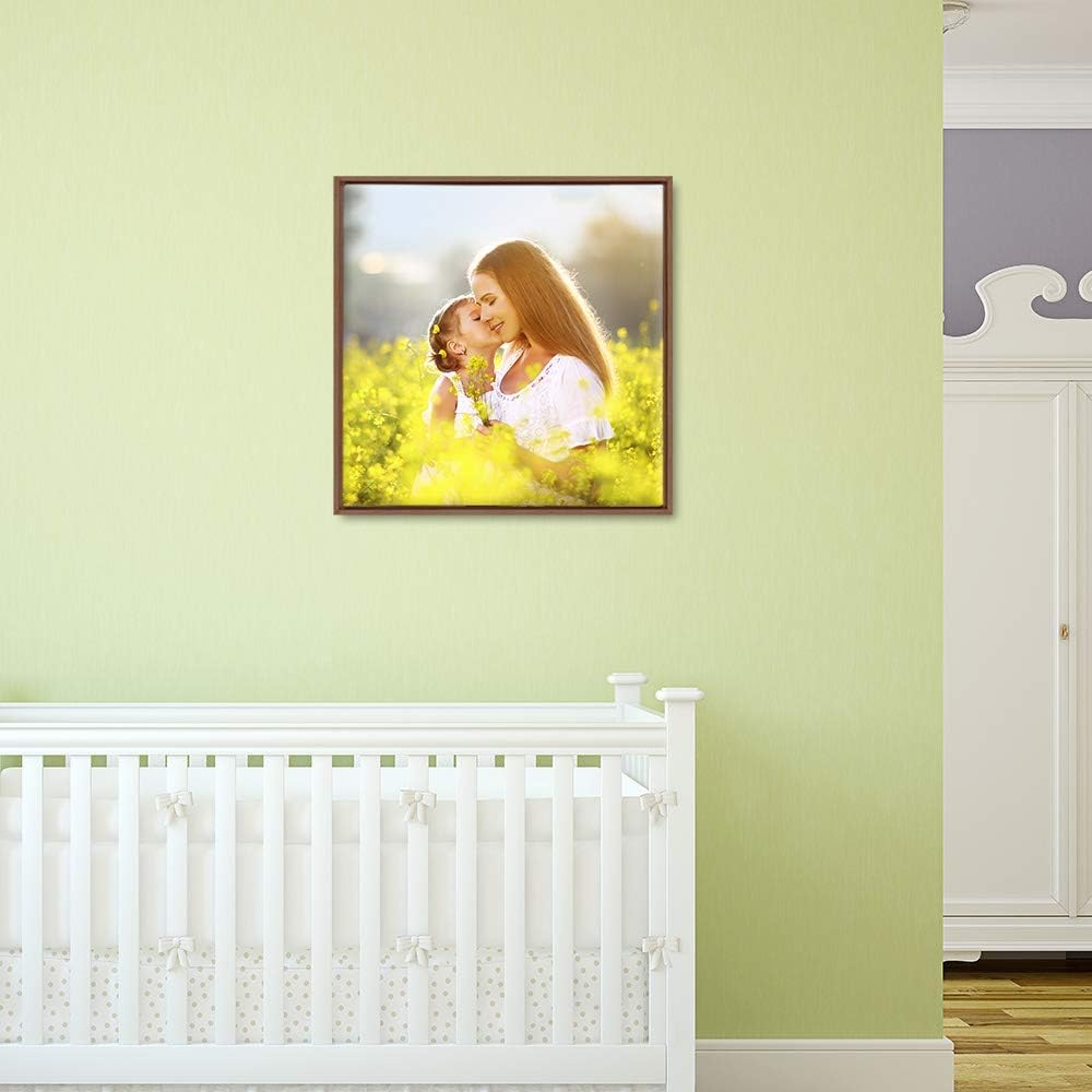 wall26 Framed Custom Canvas Wall Art for Living Room, Bedroom Canvas Prints for Home Decoration Ready to Hang - 16"x16", Natural Frame