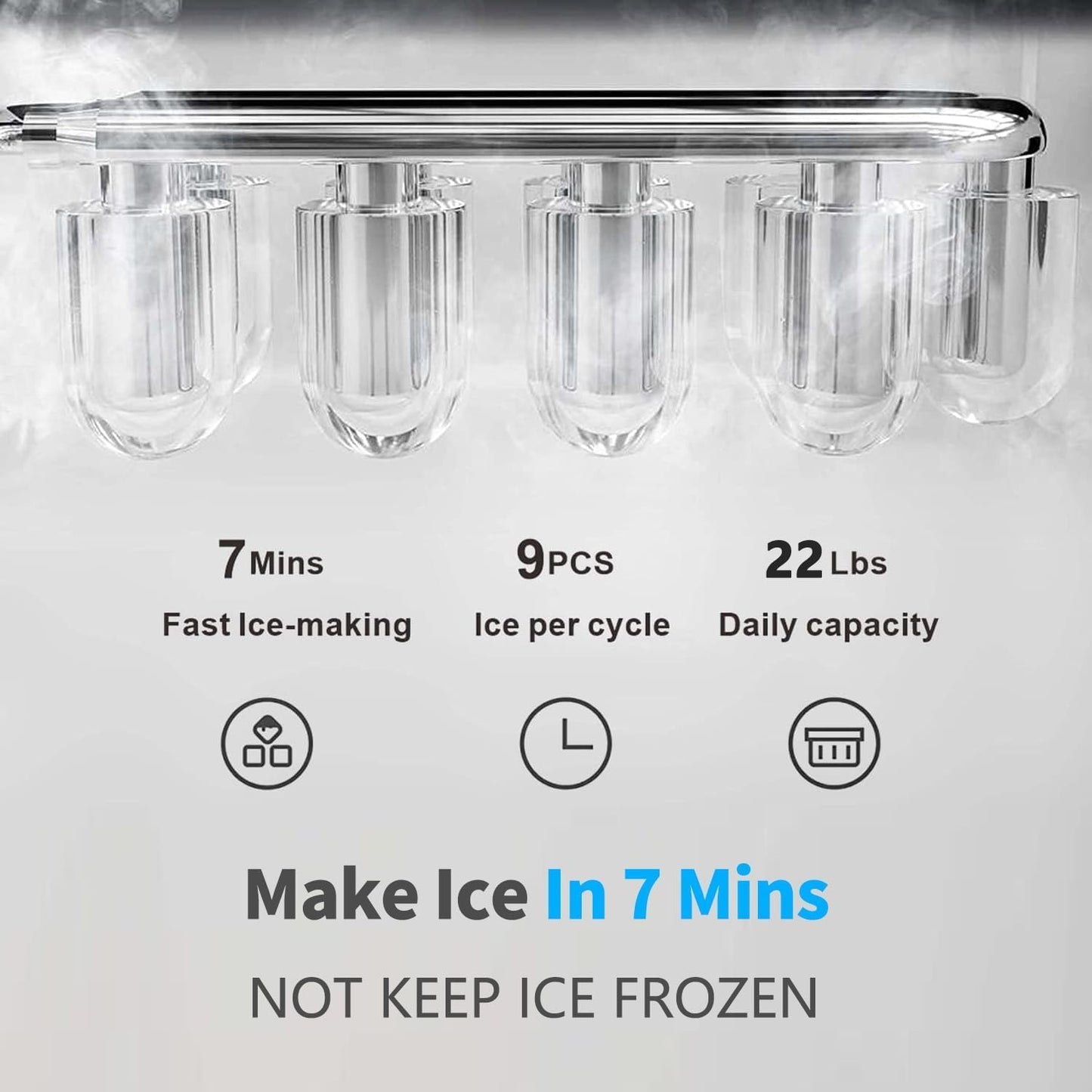 IKT Self-Cleaning Hot Cold and Room Water Cooler Dispenser and Maker Bottom Loading for 5 Gallon Bottle with Energy Saving Mode 22lbs Within 24hrs White