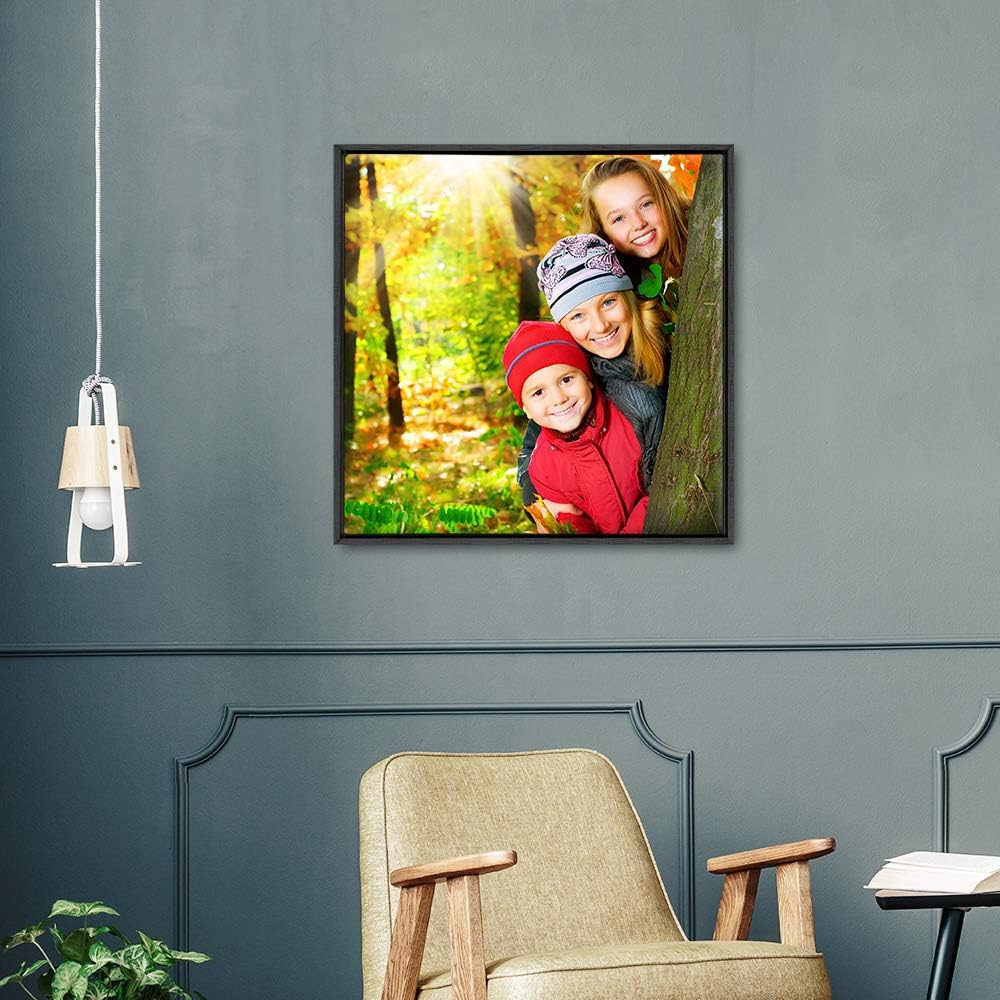 wall26 Framed Custom Canvas Wall Art for Living Room, Bedroom Canvas Prints for Home Decoration Ready to Hang - 16"x16", Black Frame