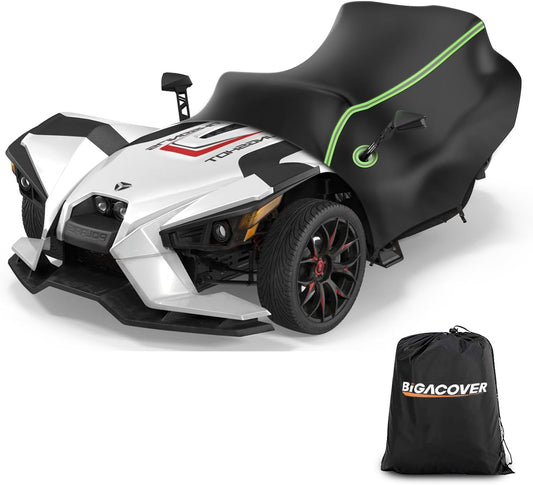 Half Cover for Polaris Slingshot, 420D Oxford Cloth Windshield Cover Waterproof Windproof All Weather Protection Covers for Slingshot S SL SLR R Signature LE Accessories