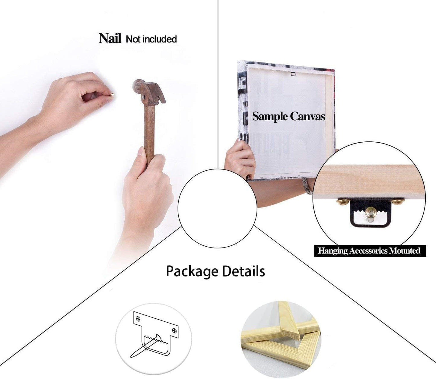 Motivational Canvas Painting Wall Art Grind Verb Hustle Verb Execution Noun Inspirational Poster Prints Artwork Pictures for Home Decor Office Framed Ready to Hang [18''W x 24''H]