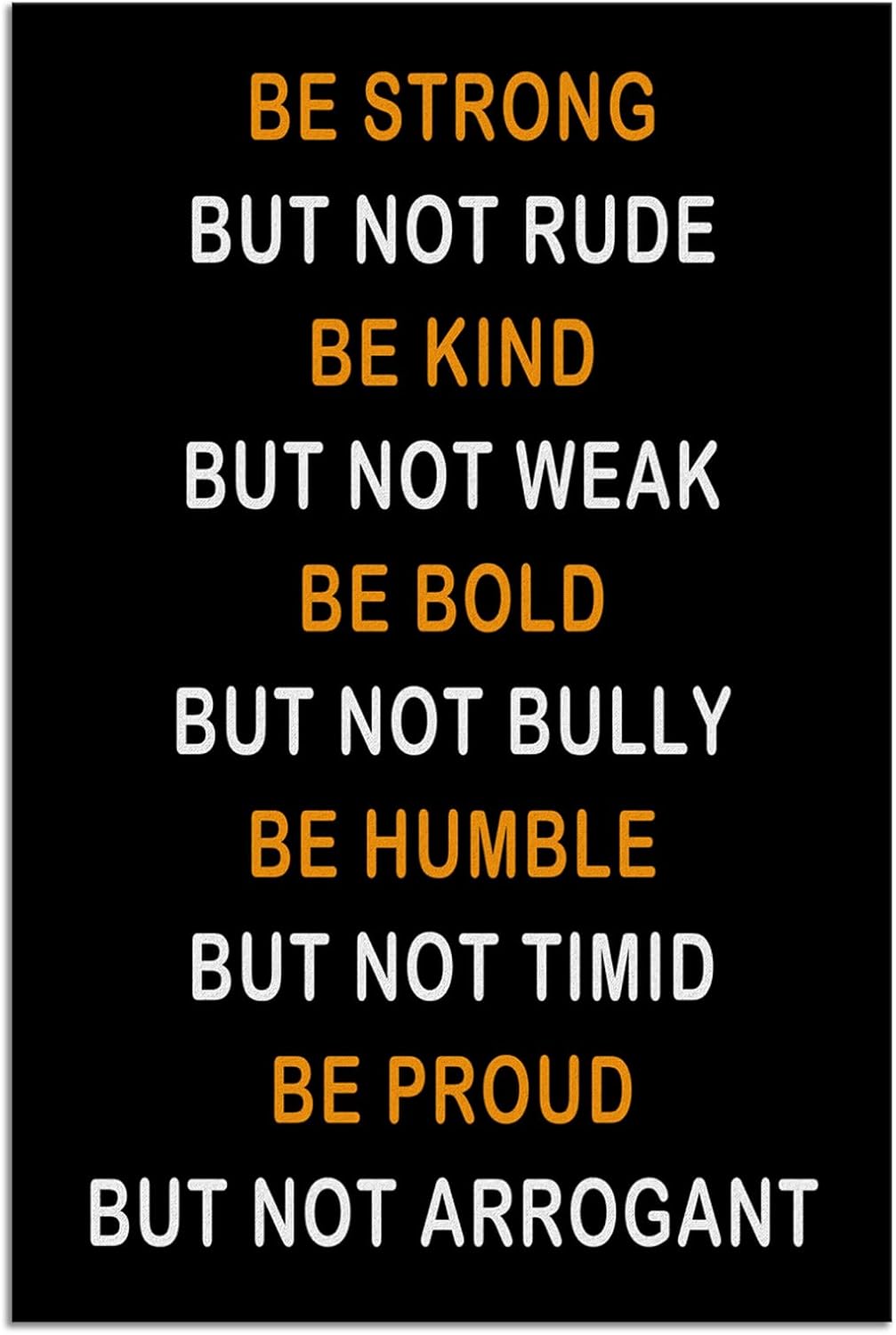 Inspirational Wall Art Office Decor Motivational Posters Prints on Canvas Inspiring Entrepreneur Positive Quotes Pictures Prints Artwork Modern Home Living Room Shcool Decor Framed [12''Wx 18''H]