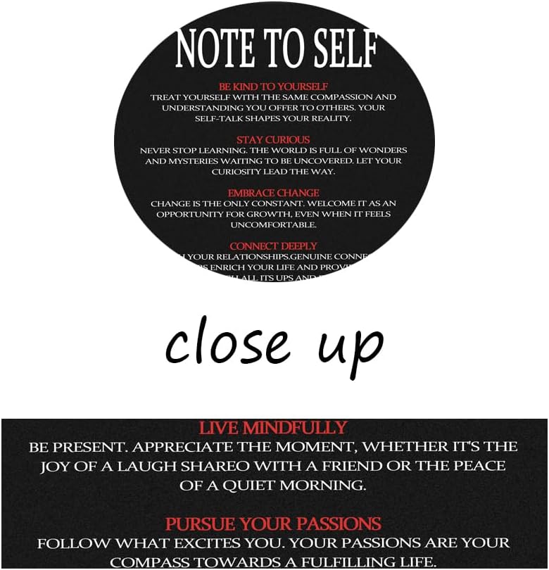 WYJDFART Printed Modern Artwork NOTE TO SELF Motivational Wall Art for Office Living room Bedroom Home Inspirational Canvas Poster Framed Ready to Hang[30" W X 40" H]