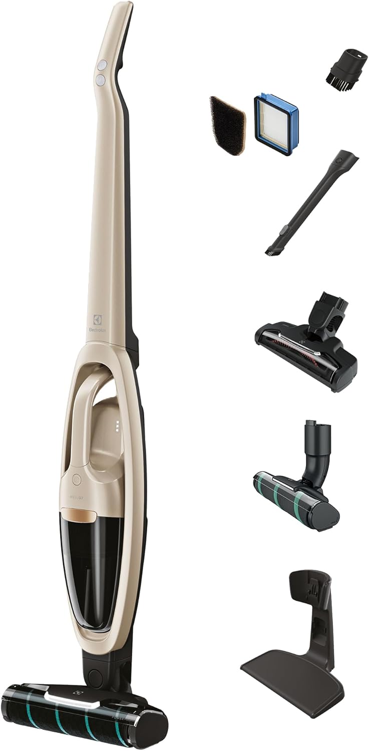 Electrolux WellQ7 Hard Floor Cordless 2-in-1 Vacuum with PowerPro Roller for Hard Surfaces, 50-Minute Run Time, 2 Power Modes, Soft Sand