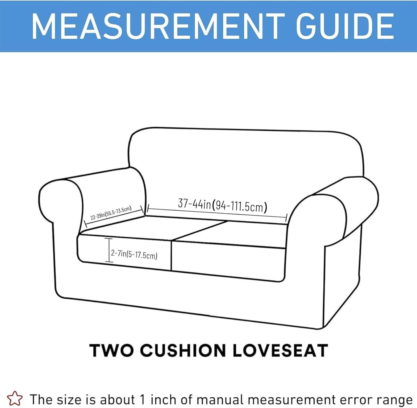 hyha Waterproof Couch Cushion Covers for Pets, Non Slip Sofa Seat Cover for Dogs Washable, Soft Thick Stretch Jacquard Fabric, Sofa Slipcovers with Elastic Bottom (1 Piece for Medium, Chocolate)