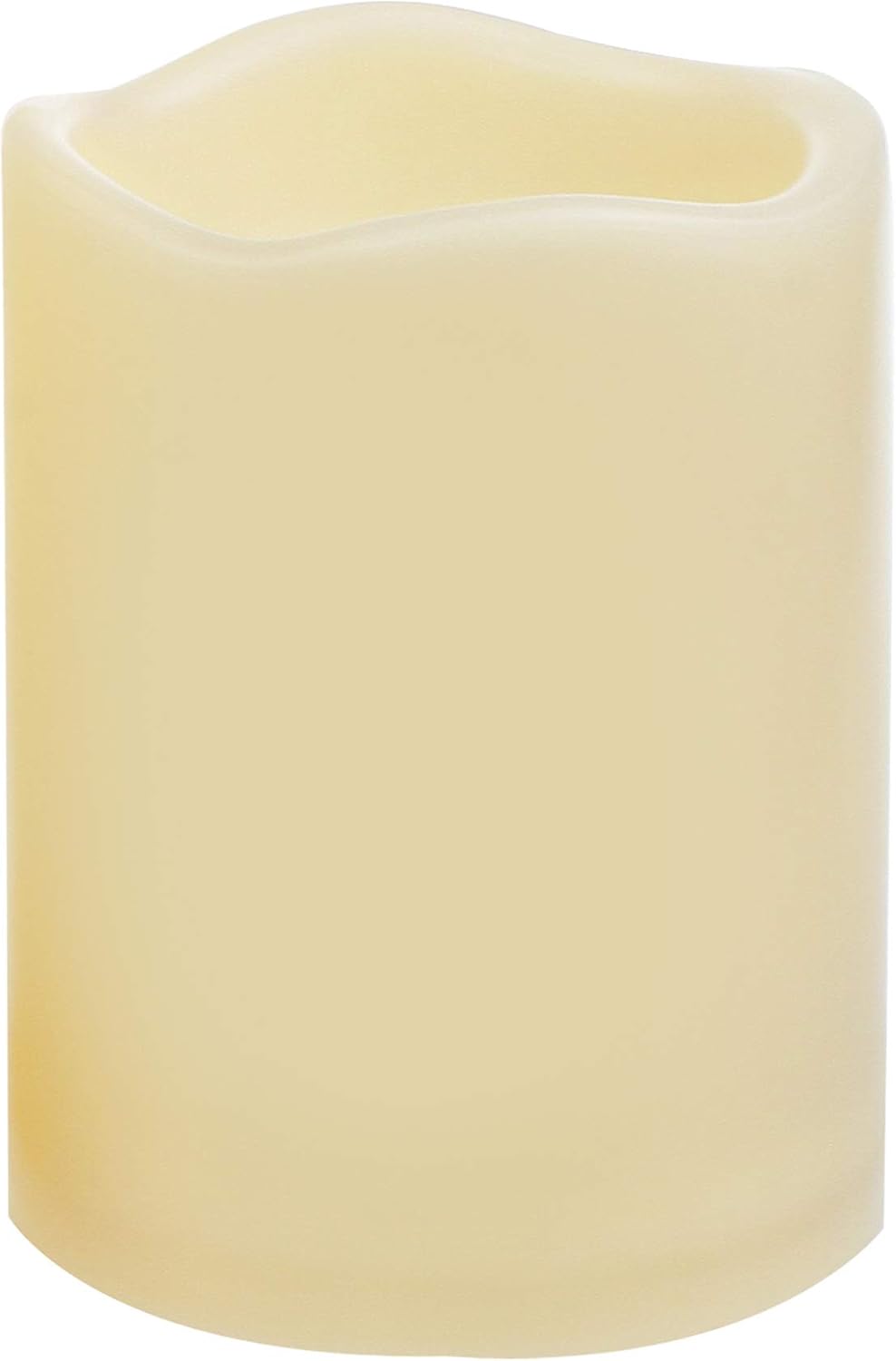 CANDLE CHOICE Waterproof Outdoor Battery Operated Flameless Pillar Candle with Timer Realistic Flickering Plastic Fake Electric LED Light for Lantern Garden Wedding Christmas Decorations 3x4 Inches