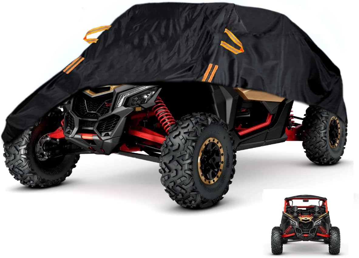 UTV X3 Cover Waterproof Heavy Duty Oxford Cloth All Weather Protection Covers for Can-Am Maverick X3 XMR XRC MR R/X DS RS RC Turbo R 900 HO Polaris RZR/XP Turbo S, 2-3 Seater