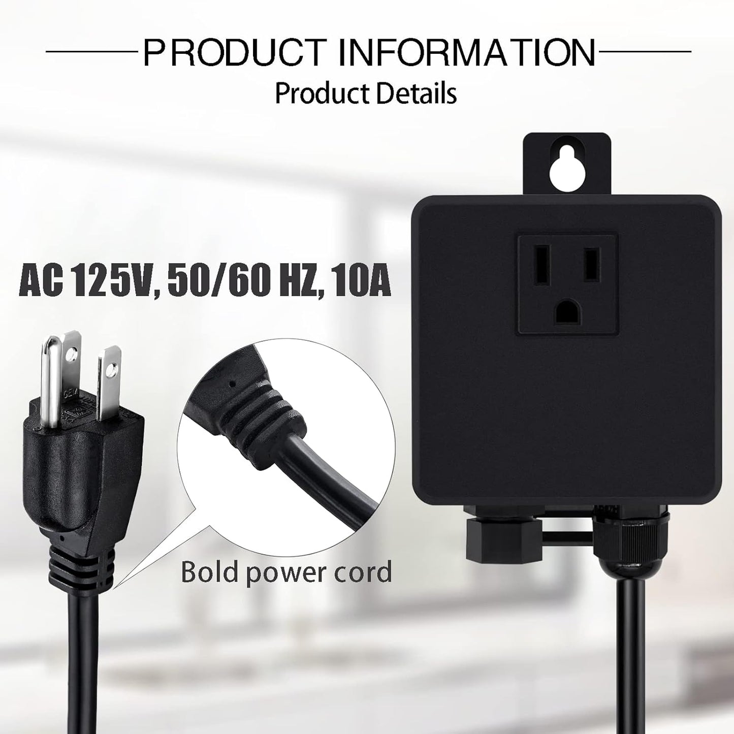 Garbage Disposal SinkTop Air Switch Kit with Long Button,Brass Made Cover,UL,Matte Black