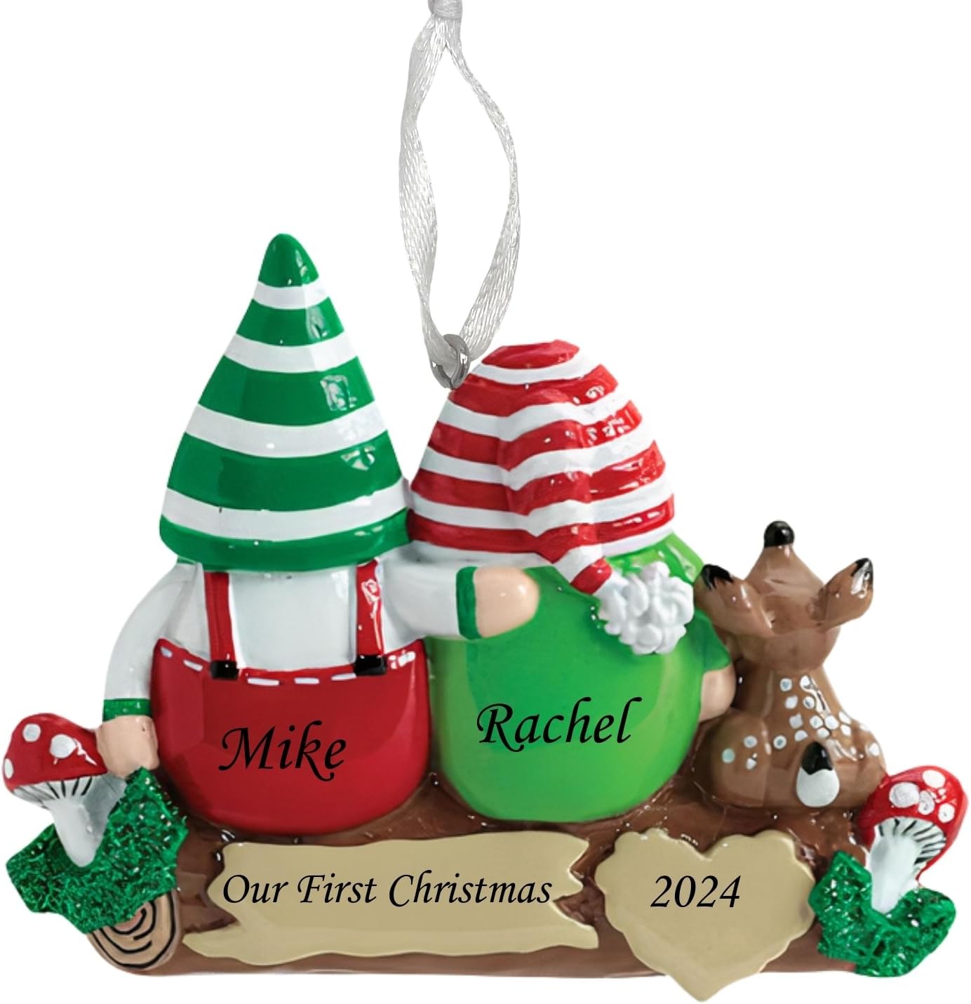 2025 Family Christmas Ornament – Personalized Ornament for Families – Custom Gnome Family Ornament – Holiday Tree Decoration Keepsake Gift (Family 2)