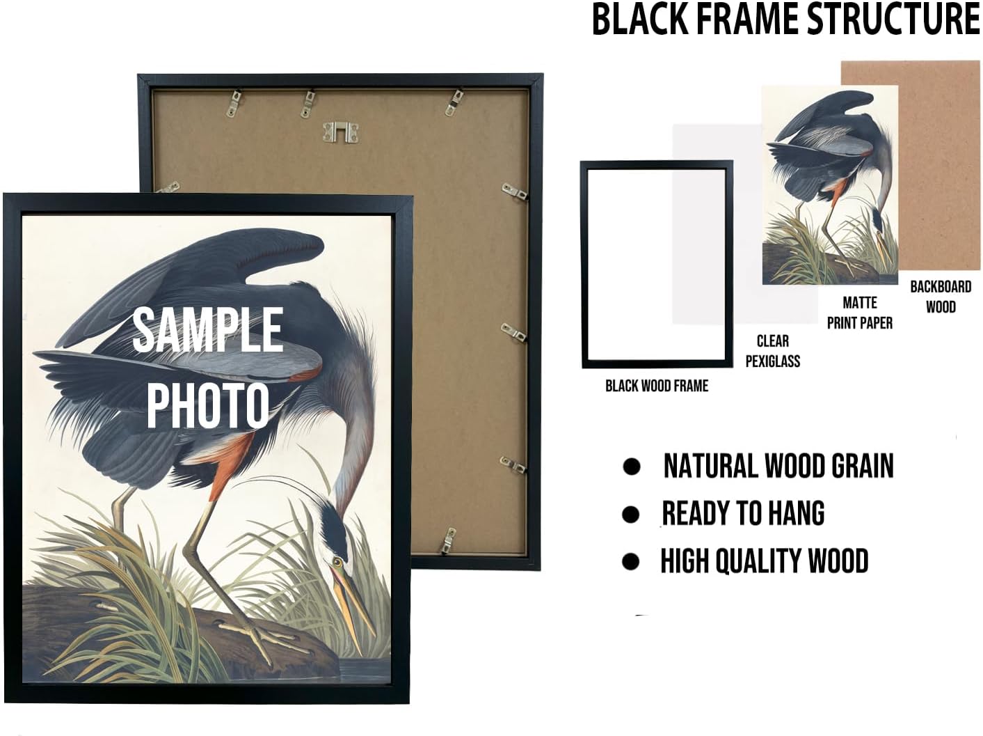 Haunted House Poster Art Print, Halloween Scary Vintage Wall Art Academia Spooky Painting Decoration for Horror Prints, Gothic Posters Bedroom Decor 89 (Haunted House, 16 x 20 inches, Black Frame)