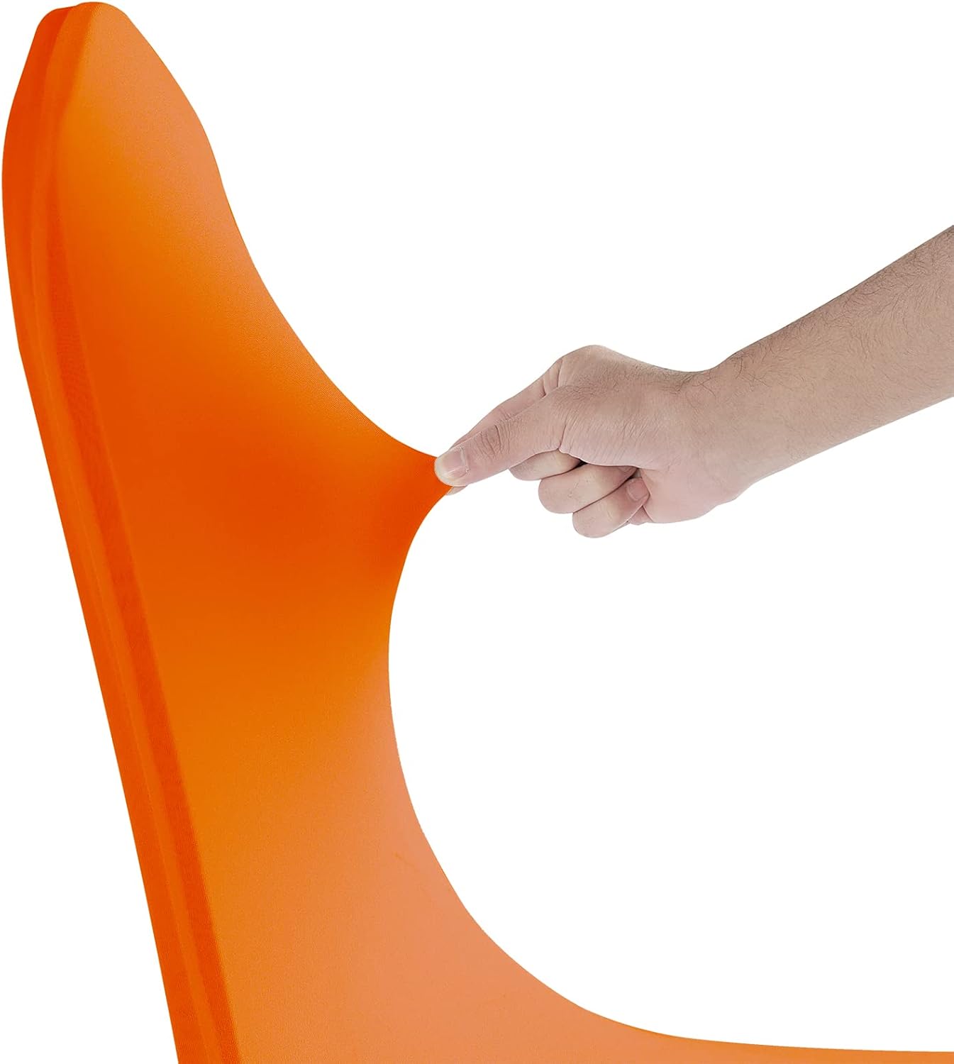 SUPERO Orange Chair Cover 25PCS, Polyester Spandex Waterproof Stretch Dining Chair Covers, Protector for Party, Banquet, Wedding Event, Hotel