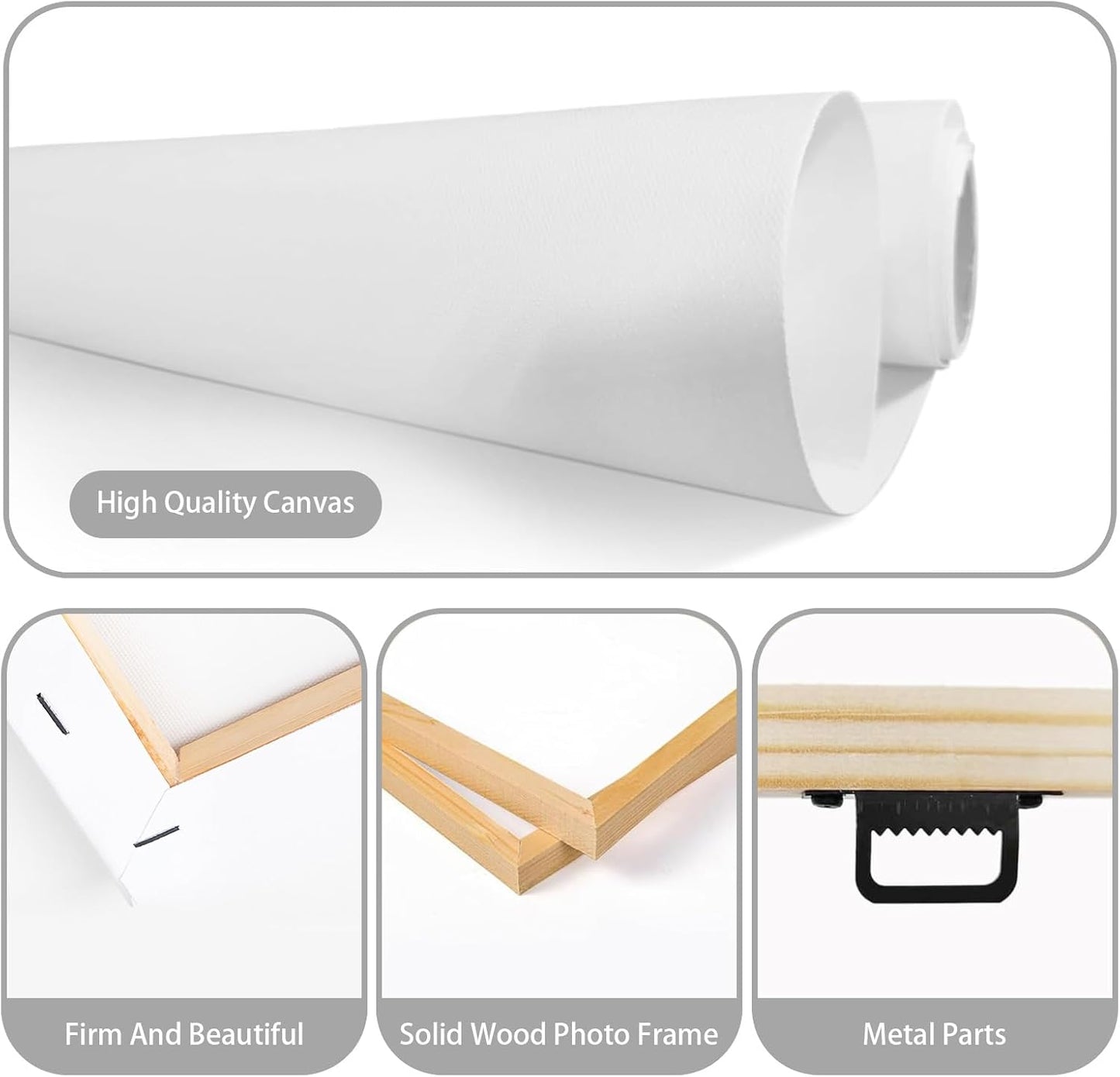 Custom Canvas Prints With Your Photos, Personalized Custom Canvas Wall Art, Customized Wall Art For Bedroom Unique Gift For Christmas Valentine'S Day Wedding Housewarming For Mom Women And Men 24×24